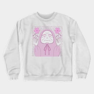 Pink Flower Goddess Crewneck Sweatshirt